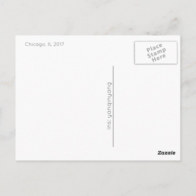 Chicago 2017 postkarte (Rückseite)