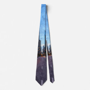 Chicago Abend Drive Neck Tie Krawatte