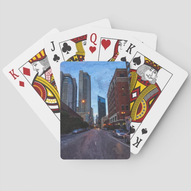 Chicago Abendfahrt Spielkarten (Rückseite)