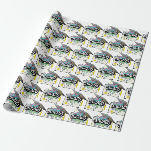 Chicago Absolvent Geschenkpapier