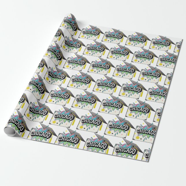 Chicago Absolvent  Geschenkpapier (Ungerollt)