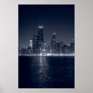Chicago am See, Schwarz & Weiß Poster