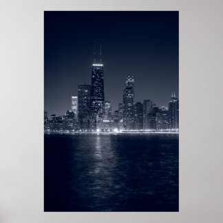 Chicago am See, Schwarz & Weiß Poster