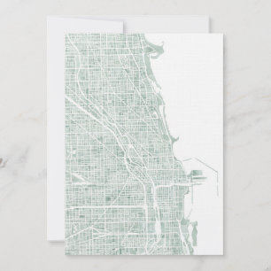 Chicago Aquarellkarte