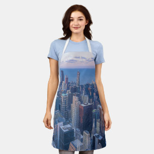 Chicago Architectural Gebäude Artwork   Schürze