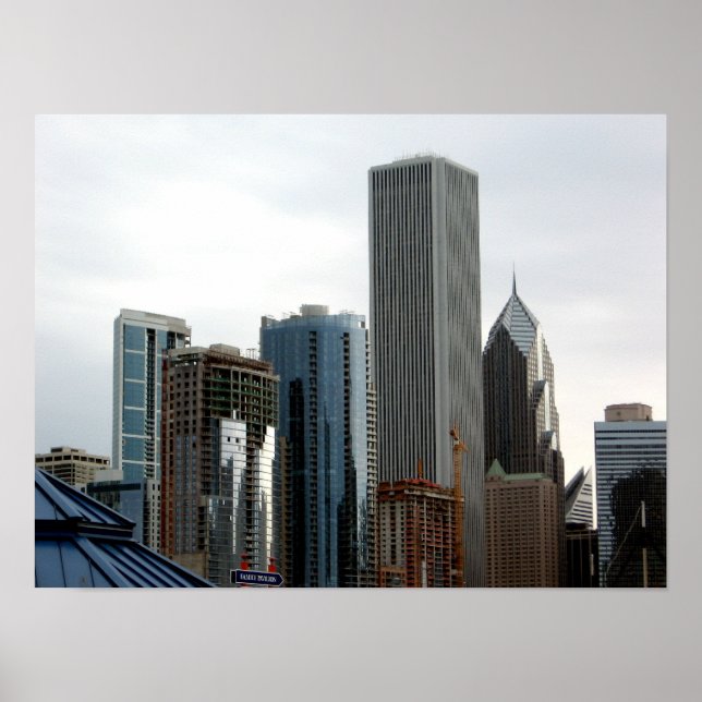 Chicago Architektur Poster (Vorne)