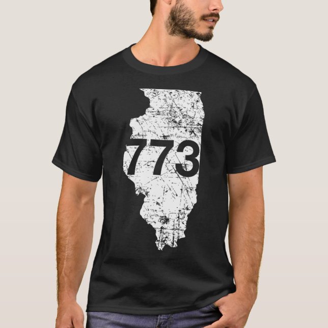Chicago Area Code 773 T-Shirt (Vorderseite)