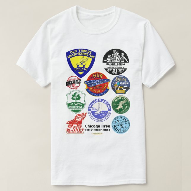 Chicago Area Ice & Roller Rinks. T-Shirt (Design vorne)