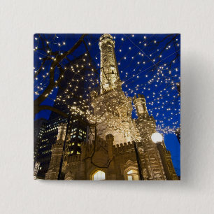 Chicago at Christmastime Button
