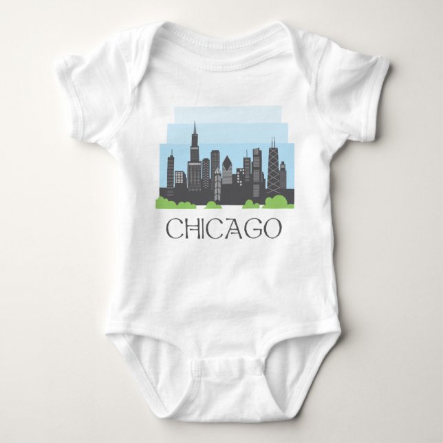 Chicago Baby Strampler (Vorderseite)