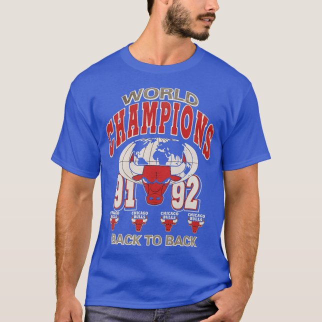 Chicago Basketball Back To Back 91-92 T-Shirt (Vorderseite)