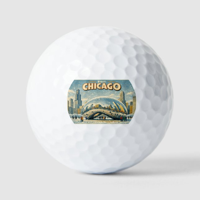 Chicago Bean in Winter golf ball (Vorderseite)