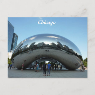 Chicago Bean Sehenswürdigkeit Feiertagspostkarte