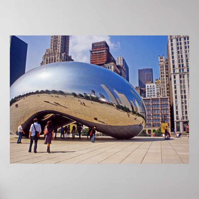 Chicago Bean Skulptur Poster (Vorne)