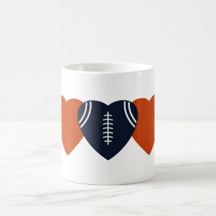 Chicago Bears Football Heart Design Kaffeetasse