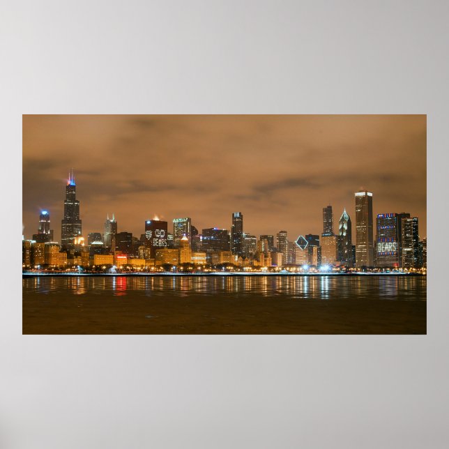 Chicago Bears Skyline Poster (Vorne)