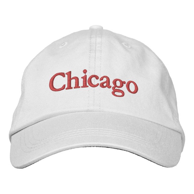 Chicago bestickte Baseball Cap Baseballkappe (Vorderseite)