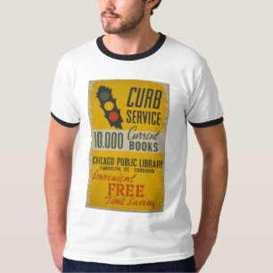 Chicago-Bibliotheks-Beschränkungs-Service-Plakat T-Shirt