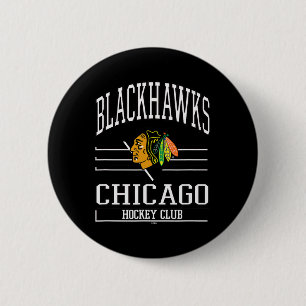 Chicago Blackhawks Hockey Club Rot Offiziell Lizen Button