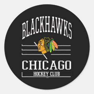 Chicago Blackhawks Hockey Club Rot Offiziell Lizen Runder Aufkleber