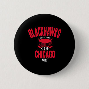 Chicago Blackhawks Hockey Puck Schwarz Offiziell L Button
