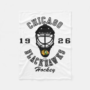 Chicago Blackhawks Hockeymaske Rot Nhl Offiziell Fleecedecke