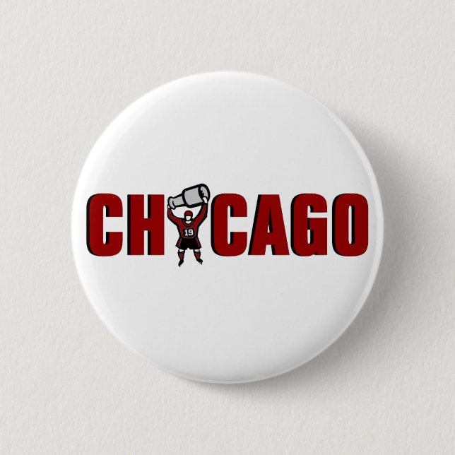 Chicago Blackhawks: Stanley Cup-Meister Button (Vorderseite)