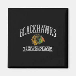 Chicago Blackhawks Vintage-Hockey Rot Offiziell L Magnet