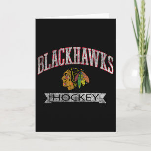 Chicago Blackhawks Vintage Hockey Schwarz Offiziel Karte