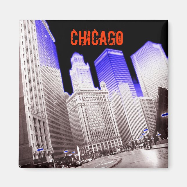 CHICAGO BLUE MAGNET (Vorne)