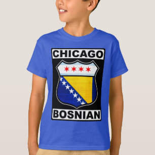 Chicago Bosnian American Design T - Shirt
