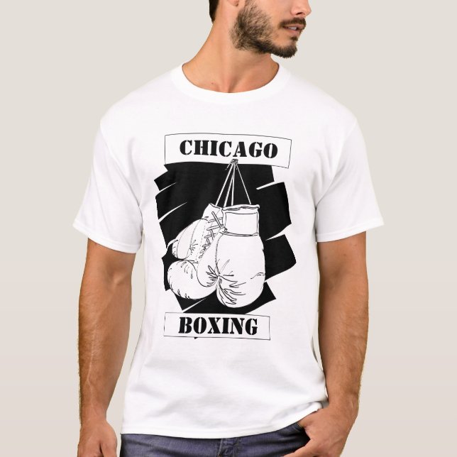Chicago-Boxhandschuhe T-Shirt (Vorderseite)