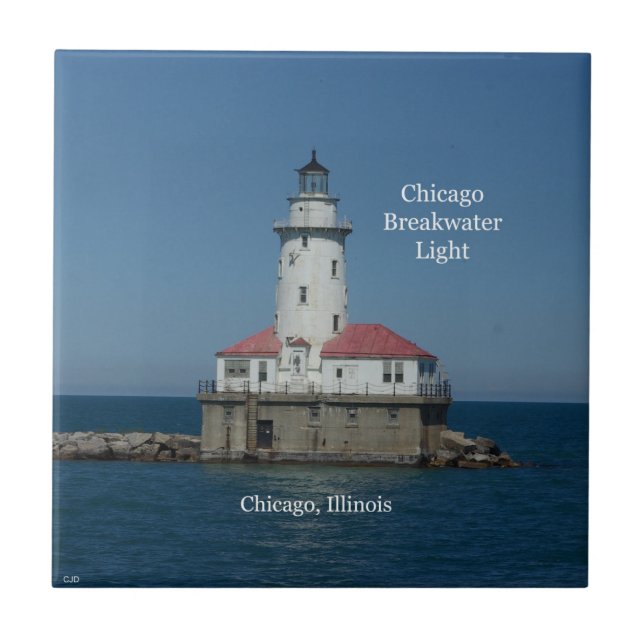 Chicago Breakwater Light Fliese (Vorderseite)