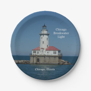 Chicago Breakwater Light Paper Pappteller