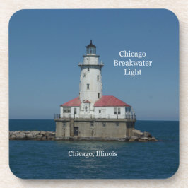 Chicago Breakwater Light Set von 6 Untersetzer aus