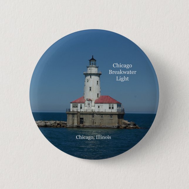 Chicago Breakwater Light-Taste Button (Vorderseite)