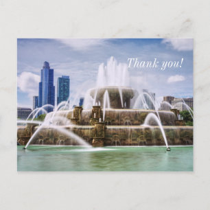 Chicago Buckingham Dankeschön-Postkarte Postkarte