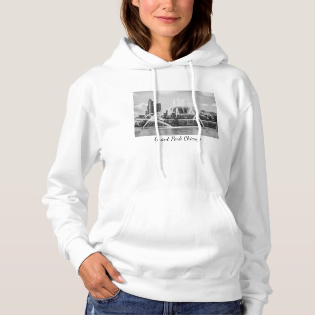 Chicago Buckingham Grayscale Hoodie (Vorderseite)