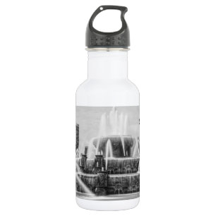 Chicago Buckingham Grayscale Stainless Steel Water Edelstahlflasche