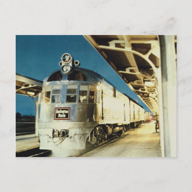 Chicago Burlington & Quincy, EMD Postkarte (Vorderseite)