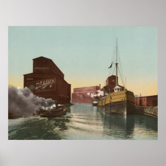 Chicago Canal Elevator, 1900 Poster
