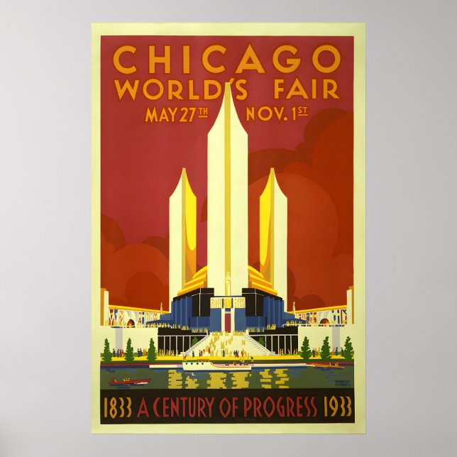 Chicago Century of Progress - World's Fair Poster (Vorne)