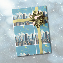 Chicago Christmas Wrapping Paper Geschenkpapier
