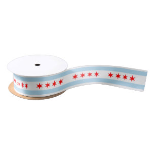 Chicago City Flag Band, USA, Illinois/sports Satinband