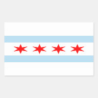 Chicago City Flag Rectangle Sticker
