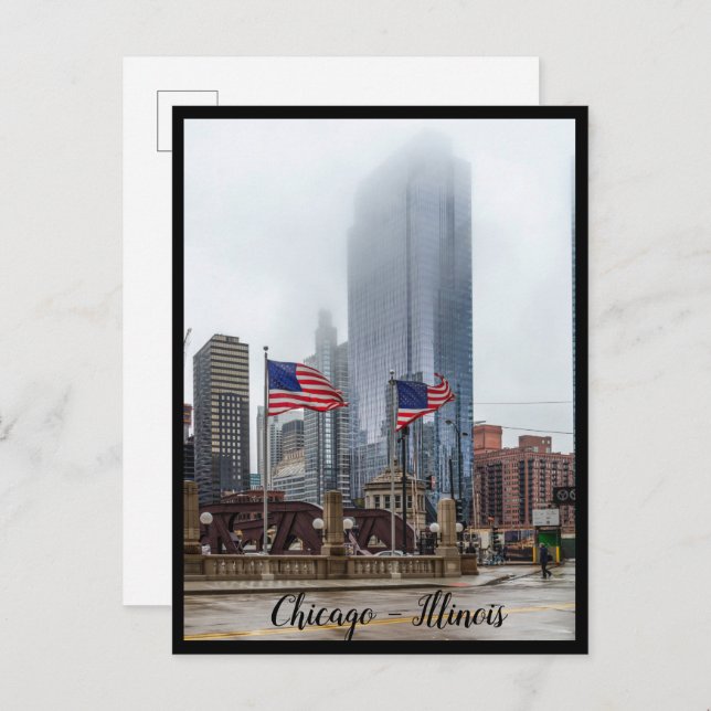 Chicago City, Illinois Postcard Postkarte (Vorne/Hinten)