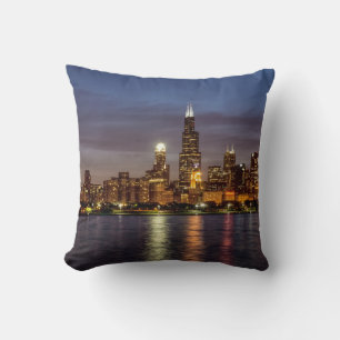 Chicago City Night New Kissen