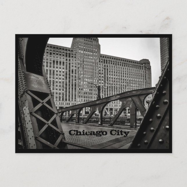 Chicago City Postcard Postkarte (Vorderseite)