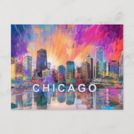 Chicago City Postkarte