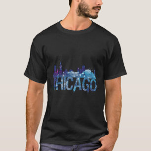Chicago City Skyline Il Pride Vintag Vacation Sou T-Shirt